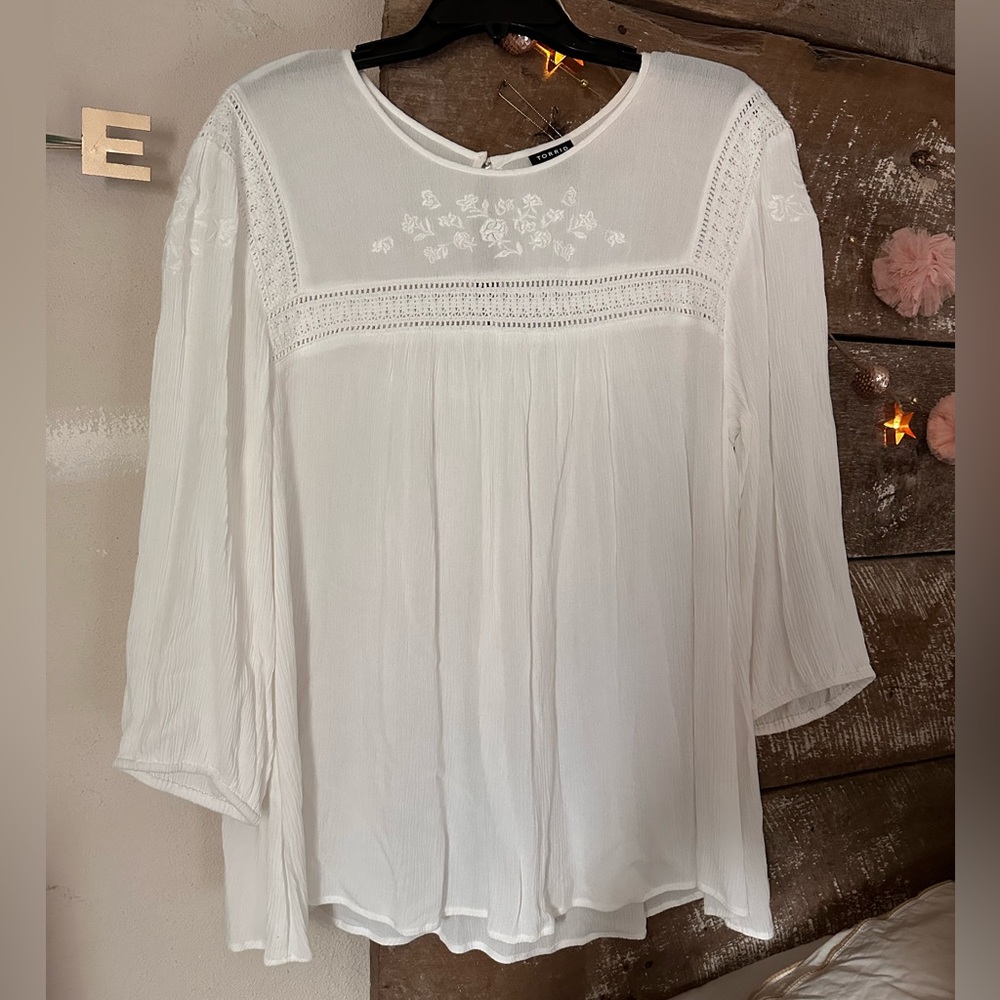 Torrid Embroidered Top